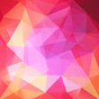 Abstract background consisting of pink, yellow, orange, red triangles. Geometric design for business presentations or web template banner flyer. Vector illustration.