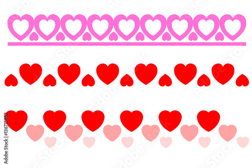 border heart love card design confession feeling