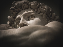 Detail Of The Face Of Michelangelo's David