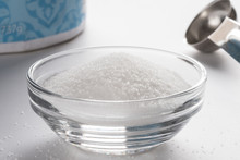 Iodized Table Salt In An Ingredient Bowl
