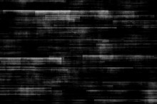 Black And White Background Realistic Flickering, Analog Vintage TV Signal With Bad Interference, Static Noise Background
