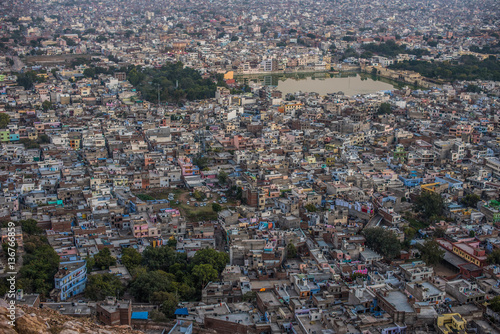 Fotografie, Obraz Aerial view of jaipur taken from Nahargarh Fort