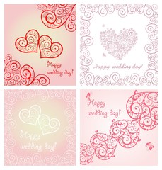 Sticker - Beautiful wedding lacy cards