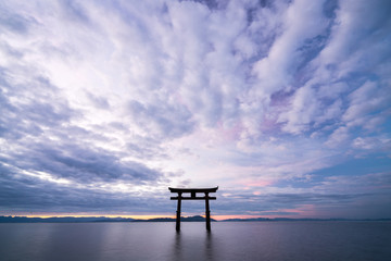 Shirahige-shrine at Biwa-lake,Takashima city,Shiga,japan