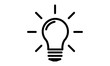 Pictogram - Bulb, Idea, Light bulb, Lamp, Electric bulb - Object, Icon, Symbol