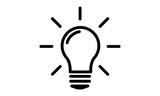 Fototapeta  - Pictogram - Bulb, Idea, Light bulb, Lamp, Electric bulb - Object, Icon, Symbol