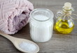 Natural ingredients for homemade body salt scrub