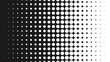Halftone pattern background, round spot shapes, vintage or retro graphic with place for your text. Halftone digital effect.