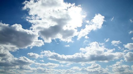 Wall Mural - the clear sky with a cloud
