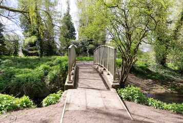  Bridge walk way in the countryside