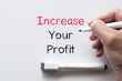 © eenevski - Increase your profit written on whiteboard