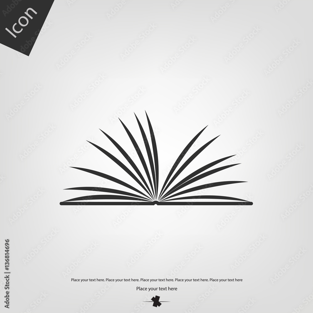 Open Book Icon Minecraft Open book icon Stock Vector | Adobe Stock