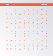 Leinwandbilder - UI UX Arrow Icons