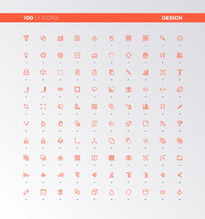 Leinwandbilder - UI UX Design Elements Icons