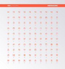 Leinwandbilder - UI UX Messaging Tools Icons