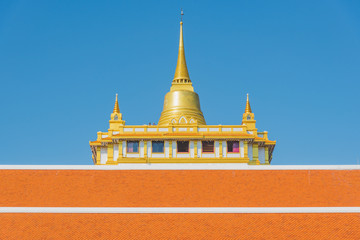 Wat Sraket Rajavaravihara temple Bangkok,Thailand.