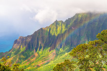 Amazing View Of The Kalalau Valley And The Na Pali Coast, Kauai