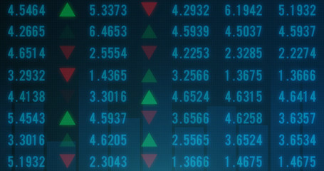 Stock market financial analysis indicator background