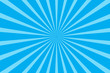 blue radial starburst background vector illustration