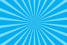 Blue Radial Starburst Background Vector Illustration