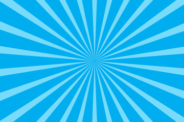 blue radial starburst background vector illustration