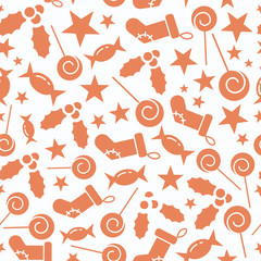 Sticker - Christmas festive pattern.