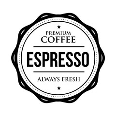 Sticker - Coffee Espresso vintage stamp