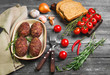 © fserega - Meat cutlets on ceramic dish
