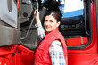 © Africa Studio - Young female driver near big modern truck outdoors