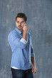 © Africa Studio - Handsome young man on color background
