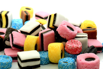 stacked liquorice all sorts