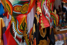 Ghost Mask And Costume Colorful Festival Phi Ta Khon Festival At