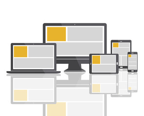 Web Design Template Copy Space Concept