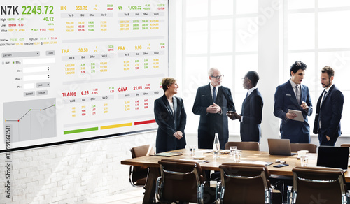 Fotografía Stock Exchange Trading Forex Finance Graphic Concept
