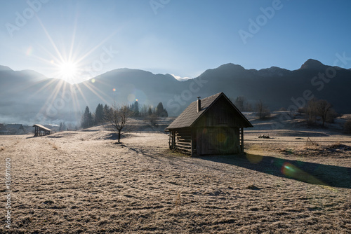 Hay Drying Barn In The Scenic Bohinj Region Of Slovenia Buy This