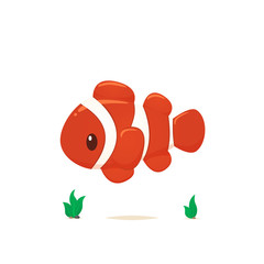 Poster - Clown fish vector isolated
