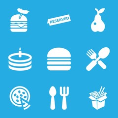 Poster - Set of 9 meal filled icons