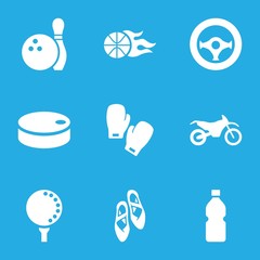 Sticker - Set of 9 Sport filled icons