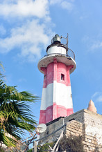 Lighthouse In Port, Old Jaffa , Israel, Mediterranean
