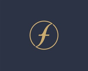 Letter F logo icon design template elements. Abstract design for fashion Business.