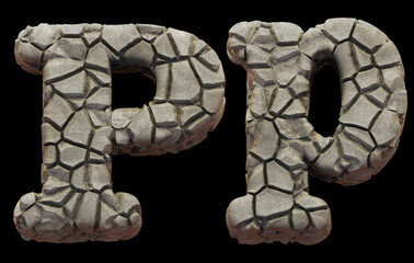 Sticker - Crack stone font