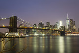 Fototapeta Mosty linowy / wiszący - New York - Skyline