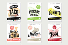Sketch Mexican Food Posters