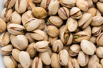 Wall Mural - Roasted and salted pistachios in shell.