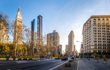 Fototapeta Nowy Jork - Buildings around Madison Square Park - New York City, USA