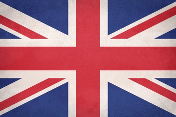 Canvas Print - Grunge United Kingdom (UK) flag