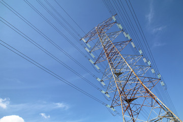 High voltage transmission tower