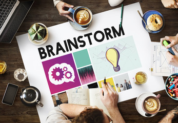 Wall Mural - brainstrom ideas teamwork explore concept