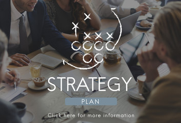 Wall Mural - Strategy Planning Process Tactics Motivation Concept