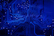 © Love the wind - Close up computer graphic mainboard circuit board blue print tec